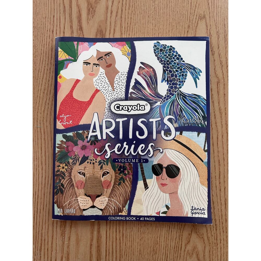 New Crayola Artists Series Vol 1 Animals 🐠Coloring Book📖 for Adults Older Kids